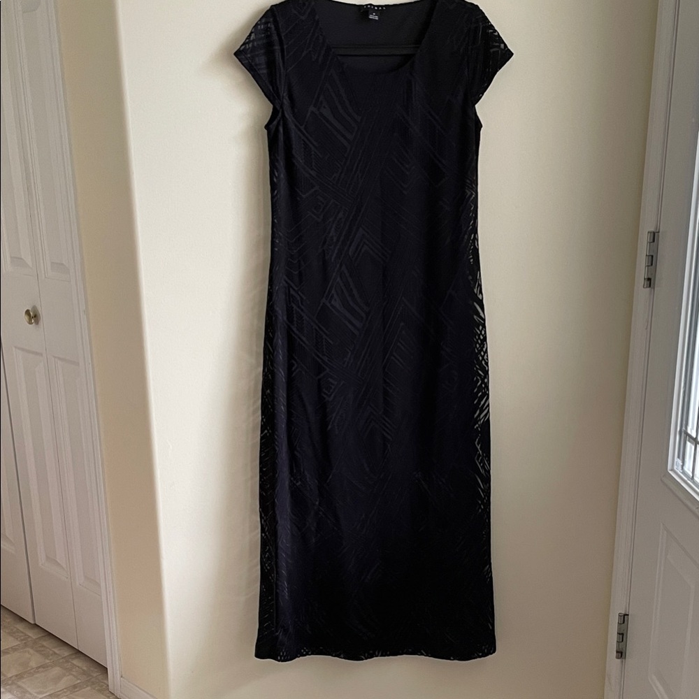 Tribal Elegant Black Patterned Maxi Dress